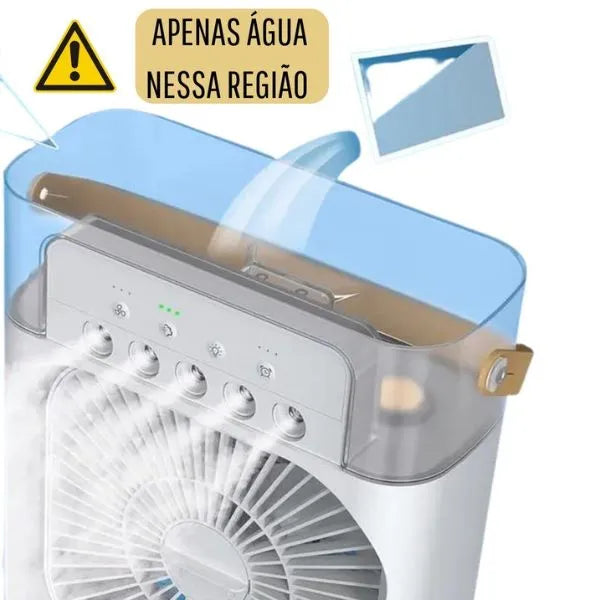 Ventilador de Ar com Umidificador Portátil ICE - Agora você não vai mais derreter nesse verão