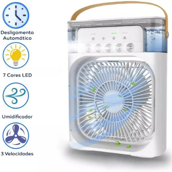 Ventilador de Ar com Umidificador Portátil ICE - Agora você não vai mais derreter nesse verão